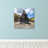 Durango & Silverton Narrow Gage Train Canvas Afdruk (Insitu (Houten vloer))