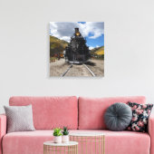 Durango & Silverton Narrow Gage Train Canvas Afdruk (Insitu (Woonkamer))