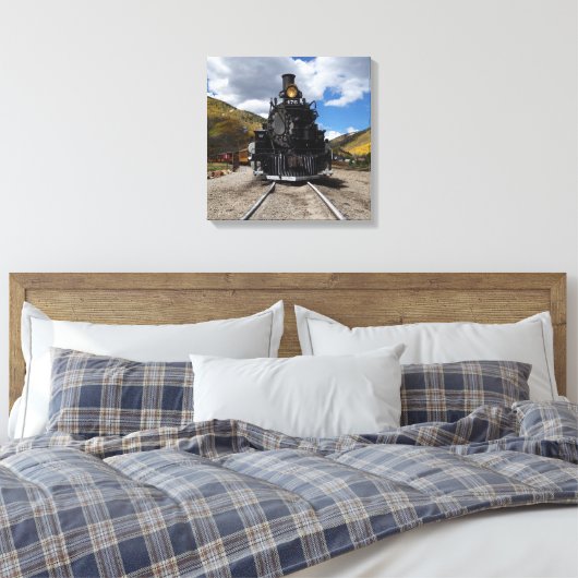 Durango & Silverton Narrow Gage Train Canvas Afdruk (Insitu (Slaapkamer))