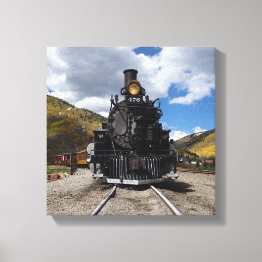 Durango & Silverton Narrow Gage Train Canvas Afdruk (Voorkant)