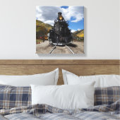 Durango & Silverton Narrow Gage Train Canvas Afdruk (Insitu (Slaapkamer))