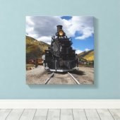 Durango & Silverton Narrow Gage Train Canvas Afdruk (Insitu (Houten vloer))