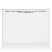 Durango Silverton Narrow Gage Train Wenskaart (Binnen Horizontaal (Boven))