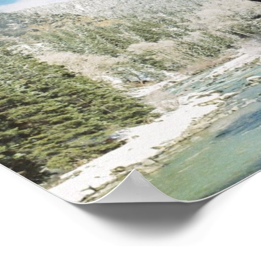 Durango Silverton Railroad in de winter Poster (Hoek)