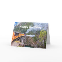 Durango & Silverton Railroad-locomotief op brug