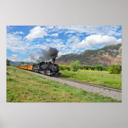 Durango & Silverton Smalspoor Trein Poster (Voorkant)