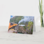 Durango & Silverton Spoorweglocomotief op brug Kaart (Voorkant)