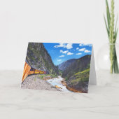 Durango & Silverton Spoorweglocomotief op brug Kaart (Achterkant)