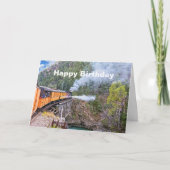 Durango & Silverton Spoorweglocomotief op brug Kaart (Voorkant)