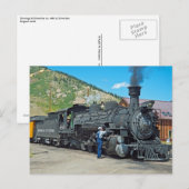 Durango & Silverton stoomlocomotief 480 Briefkaart (Voorkant / Achterkant)