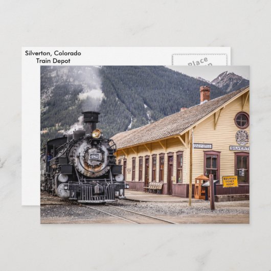 Durango Silverton Train at the Silverton Depot Briefkaart (Voorkant / Achterkant)