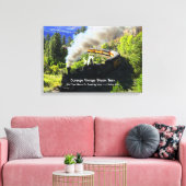 Durango  stoomtrein - Naam toevoegen Canvas Afdruk (Insitu (Woonkamer))
