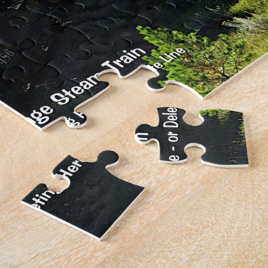 Durango stoomtrein - Naam toevoegen Legpuzzel (Zijkant)