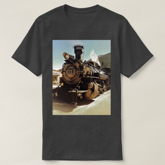 Durango tot Silverton Narrow Gage Railroad Engine T-shirt (Design voorkant)