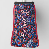 Durant Lions Golf - Blue paisley floral Golfheadcover (Draai 90)