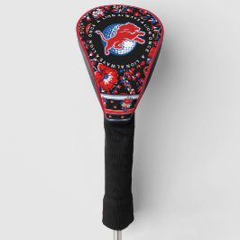Durant Lions Golf - Rode bloem Golfheadcover