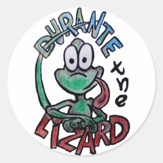 Durante de Lizard stickers (Voorkant)