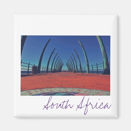 Durban Pier Oceaan Zuid-Afrika Magneet (Voorkant)