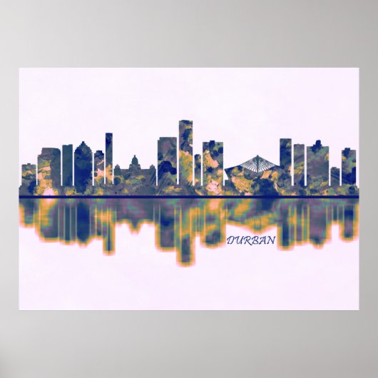 Durban Skyline Poster (Voorkant)