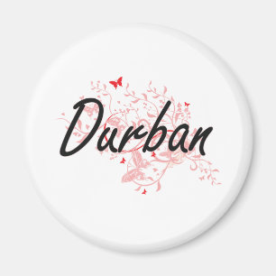 Durban South Africa City Kunstmatig design met kon Magneet