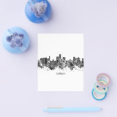 Durban South Africa Skyline BW Flyer (Enkel)