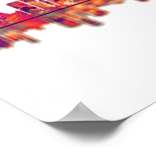 Durban South Africa Skyline Poster (Hoek)