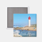 Durban Vuurtoren Oceaan Zuid-Afrika Magneet (Voorkant / Achterkant)
