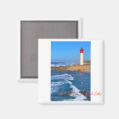 Durban Vuurtoren Oceaan Zuid-Afrika Magneet (Voorkant / Achterkant)