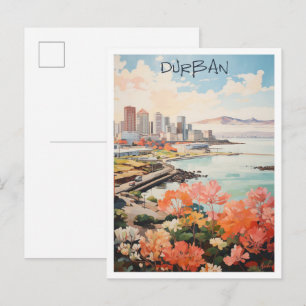 Durban Zuid-Afrika Reis Esthetiek Briefkaart