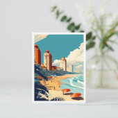 Durban Zuid-Afrika Reizen  illustratie Briefkaart (Staand voorkant)