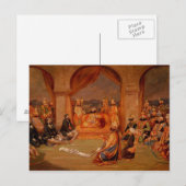 Durbar te Udaipur, Rajasthan, 1855 Briefkaart (Voorkant / Achterkant)