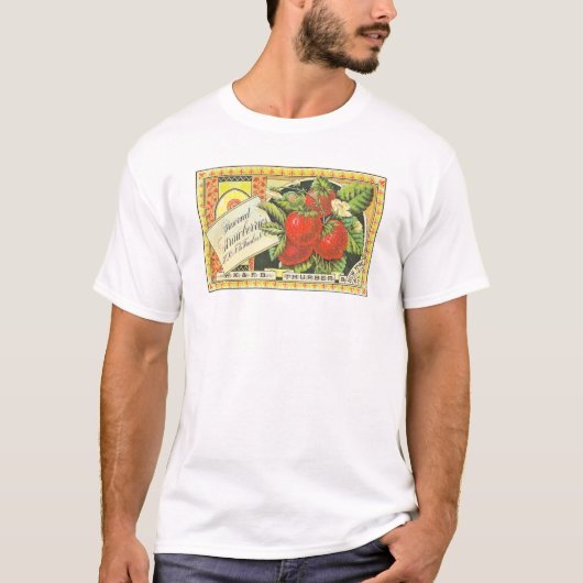 Durber Gepserde aardbeien T-shirt (Voorkant)