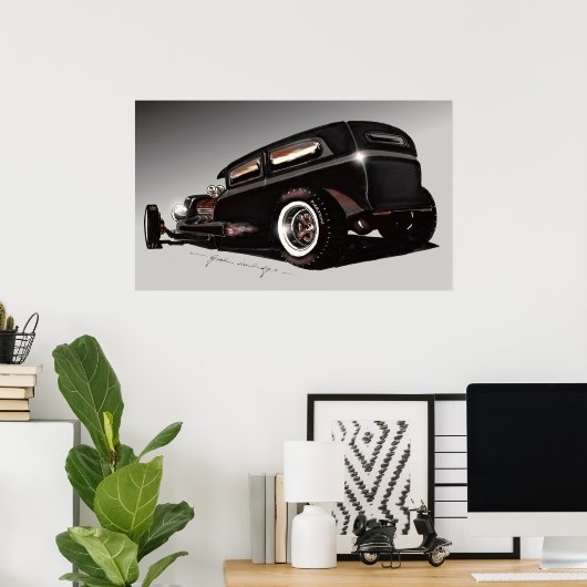Durbie Rat Rod Poster (Thuiskantoor)