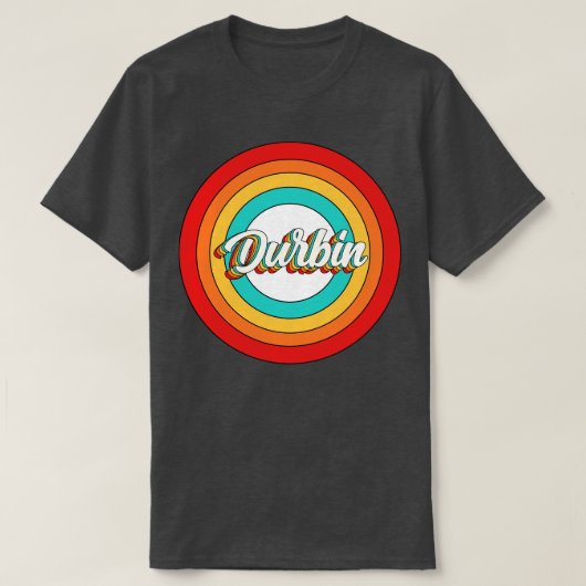 Durbin naam Shirt  Durbin Circle (Design voorkant)