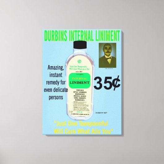 Durbins Interne Liniment Canvas Afdruk (Voorkant)