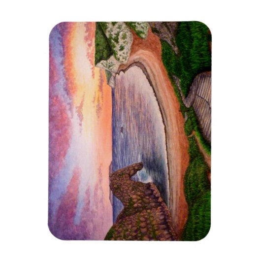 Durdle deur zonsondergang magneet (Verticaal)