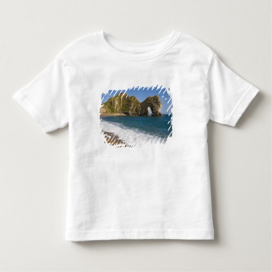 Durdle Deuren, Lulworth Cove, Jurassic Coast Kinder Shirts (Voorkant)