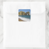 Durdle Deuren, Lulworth Cove, Jurassic Coast Vierkante Sticker (Tas)