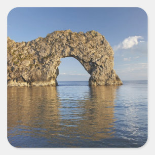 Durdle Door-boog, Jurassic Coast Werelderfgoed 2 Vierkante Sticker