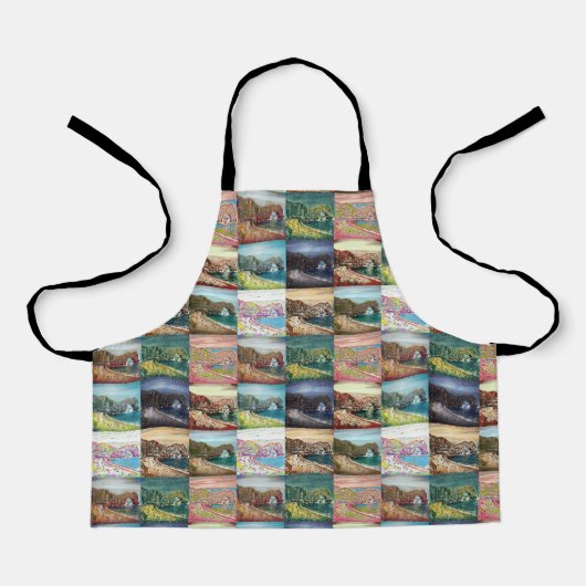 Durdle Door, Dorset, England Collage Schort (Voorkant)