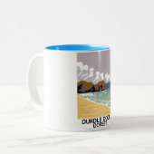 Durdle Door Dorset Tweekleurige Koffiemok (Voorkant links)