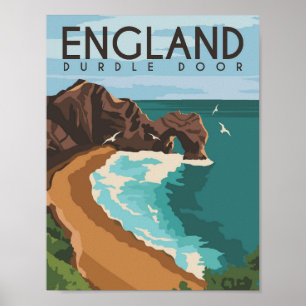 Durdle Door England UK Travel Place Illustratie Poster