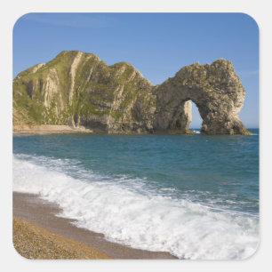 Durdle Door, Lulworth Cove, Jurassic Coast, Vierkante Sticker