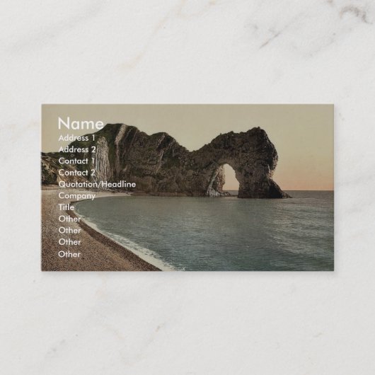 Durdle Door, Lulworth, Engeland klassieke Photochr Visitekaartje (Voorkant)