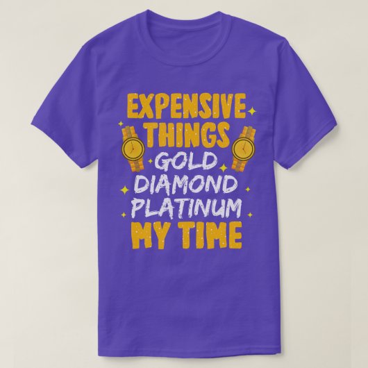 Dure Dingen Gouden Diamant Platinum Mijn Tijd T-shirt (Design voorkant)