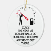 dure gasgrap grappig 2022 keramisch ornament (Links)