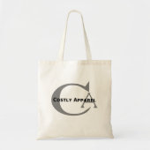 Dure kleding (handtekening, donker) tote bag (Voorkant)