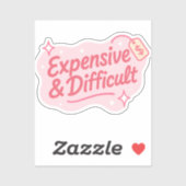 Dure & Moeilijke Grappige Sarcastische Spreuk Sticker (Vel)