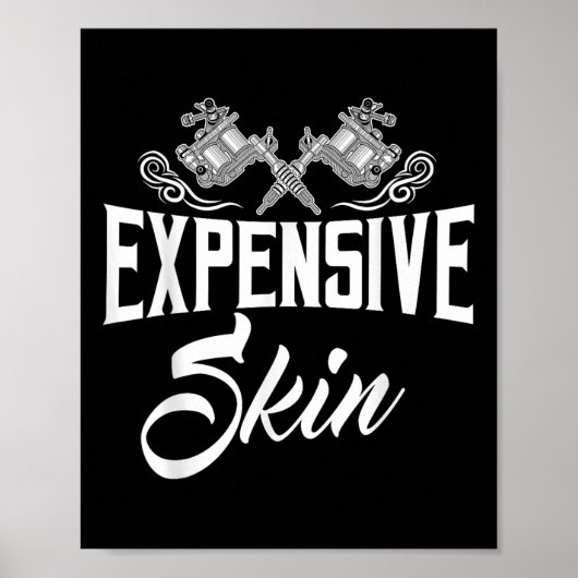 Dure Skin Tattoo Lover Inking Machine Artist Poster (Voorkant)