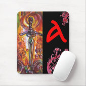 DURENDAL , ROMANTISCH SWORD EN ANGEL MONOGRAM MUISMAT (Met muis)